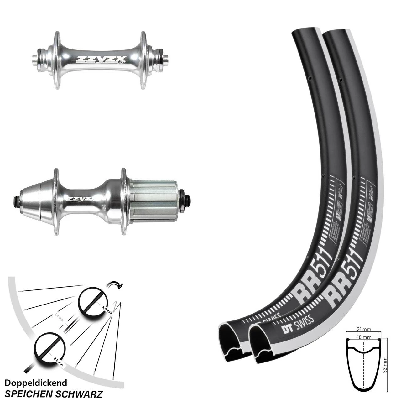 Dt-swiss DT Swiss RR 511 Laufradsatz 28 Zoll Mit Formula RB-35 RB-91S 1 Dt-swiss DT Swiss RR 511 Laufradsatz 28 Zoll Mit Formula RB-35 RB-91S