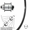 28 Zoll Vorderrad Ryde DP 19 Shimano Dynamo DH-UR705 Centerlock 12/100
