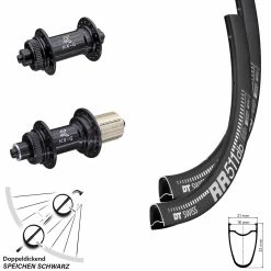 Dt-swiss Laufradsatz 28 Zoll DT Swiss RR 511 Nabe KX-G 11-fach Centerlock Schnellspanner 100/135 Mm