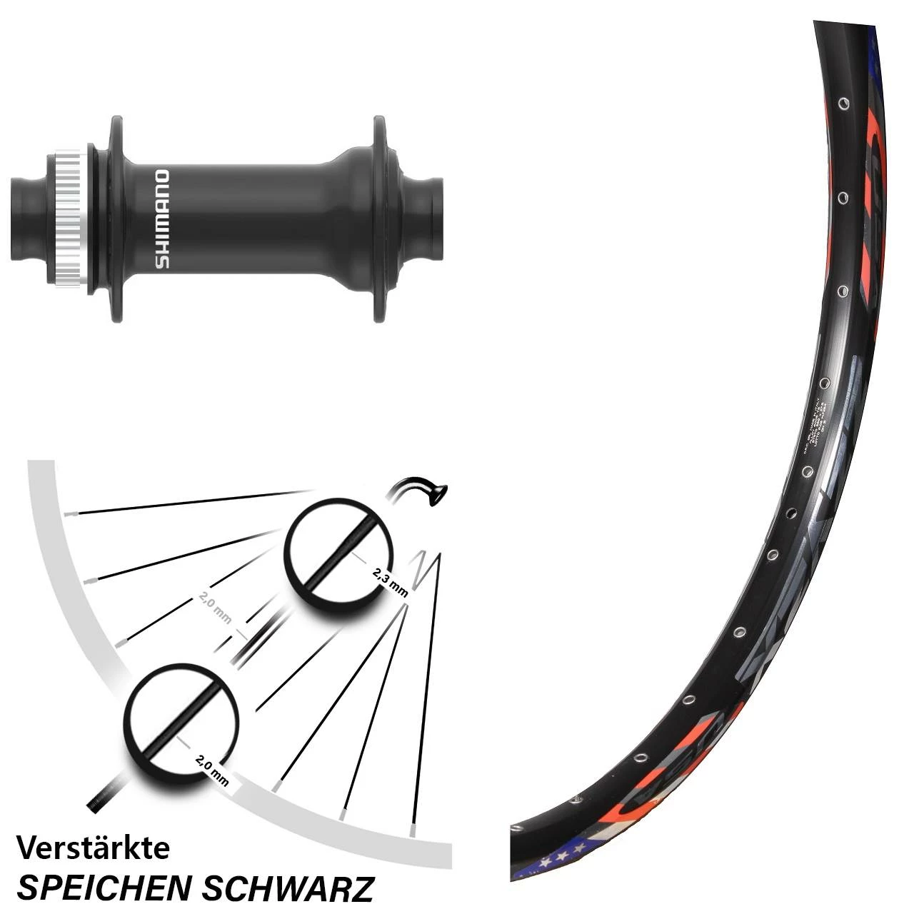 26 Zoll Laufrad DRC ZZYZX Disc Mit Shimano HB-MT410 Nabe 15/100 Mm 1 26 Zoll Laufrad DRC ZZYZX Disc Mit Shimano HB-MT410 Nabe 15/100 Mm