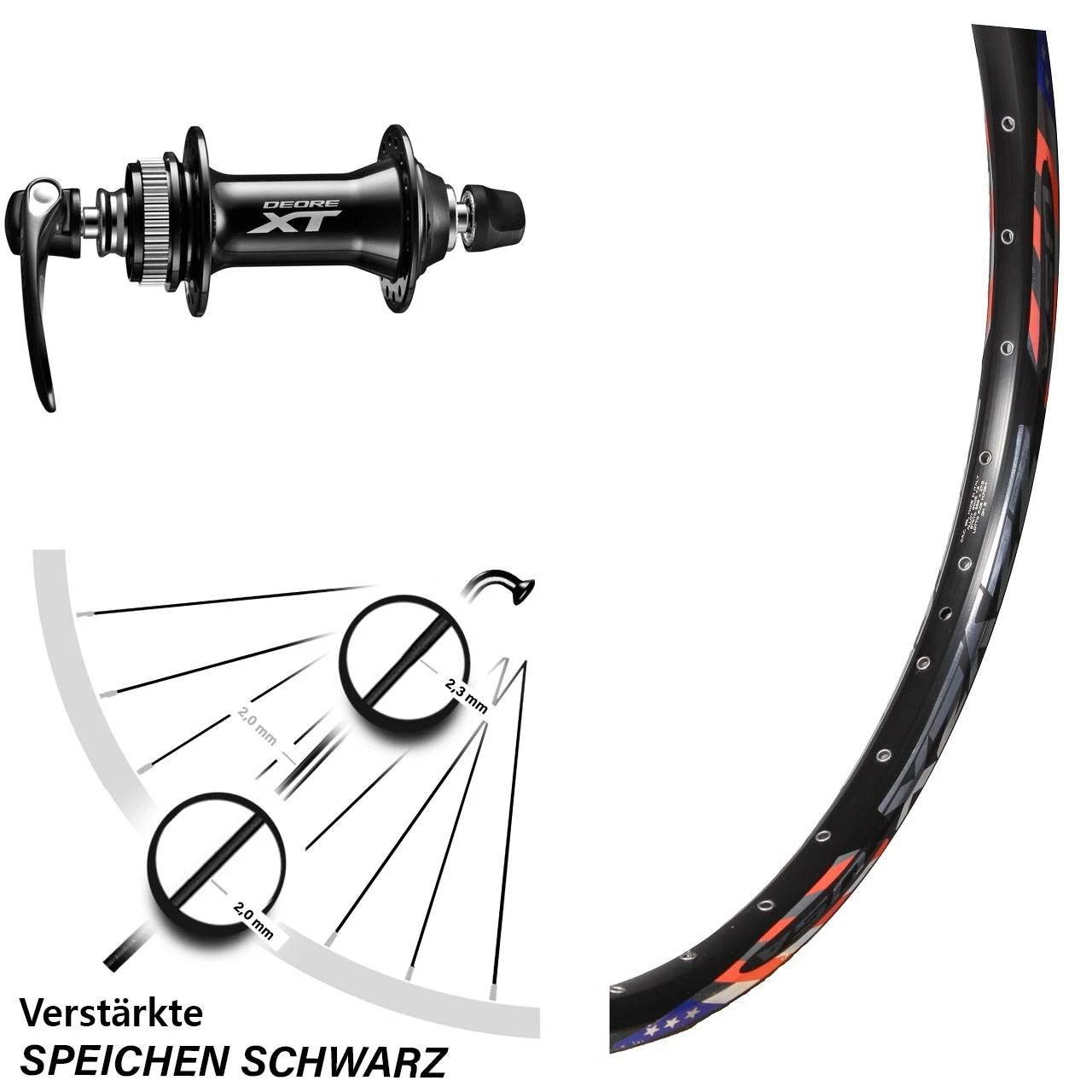 Shimano Deore XT HB-M8000 DRC ZZYZX Disc Vorderrad 26 Zoll Schnellspanner 5x100 Mm 1 Shimano Deore XT HB-M8000 DRC ZZYZX Disc Vorderrad 26 Zoll Schnellspanner 5x100 Mm