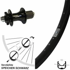 Ryde Andra 30 Disc Hinterrad 26 Zoll Mit XLC Evo Nabe 12x142 Mm