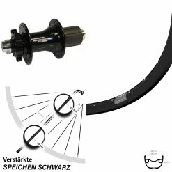 Ryde Rival 23 Disc-Hinterrad 27,5 Zoll Mit XLC Evo Nabe 12x142 Mm