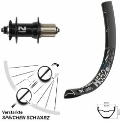 Dt-swiss DT Swiss H 552 Hinterrad 29 Zoll Novatec D042 Nabe 5/135 Mm 6-loch