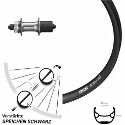 28-29 Zoll Hinteres Rad Ryde Andra 321 Mit Shimano Alivio FH-M4050 Nabe