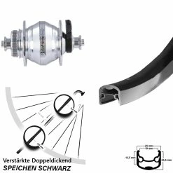Shutter PL8 Nabendynamo Vorderrad Mit Ryde Andra 30 28 Zoll