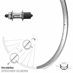 Ryde Andra 40 Hinterrad 24 Zoll Shimano Alivio FH-M4050
