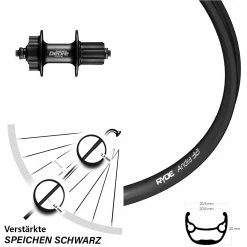 Ryde Andra 321 Hinterrad 27,5 Zoll Mit Shimano Deore FH-M525A Nabe