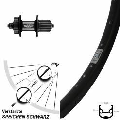 Hinterrad 28-29 Zoll Ryde Andra 30 Disc 5/135 Mm Shimano FH-M525A