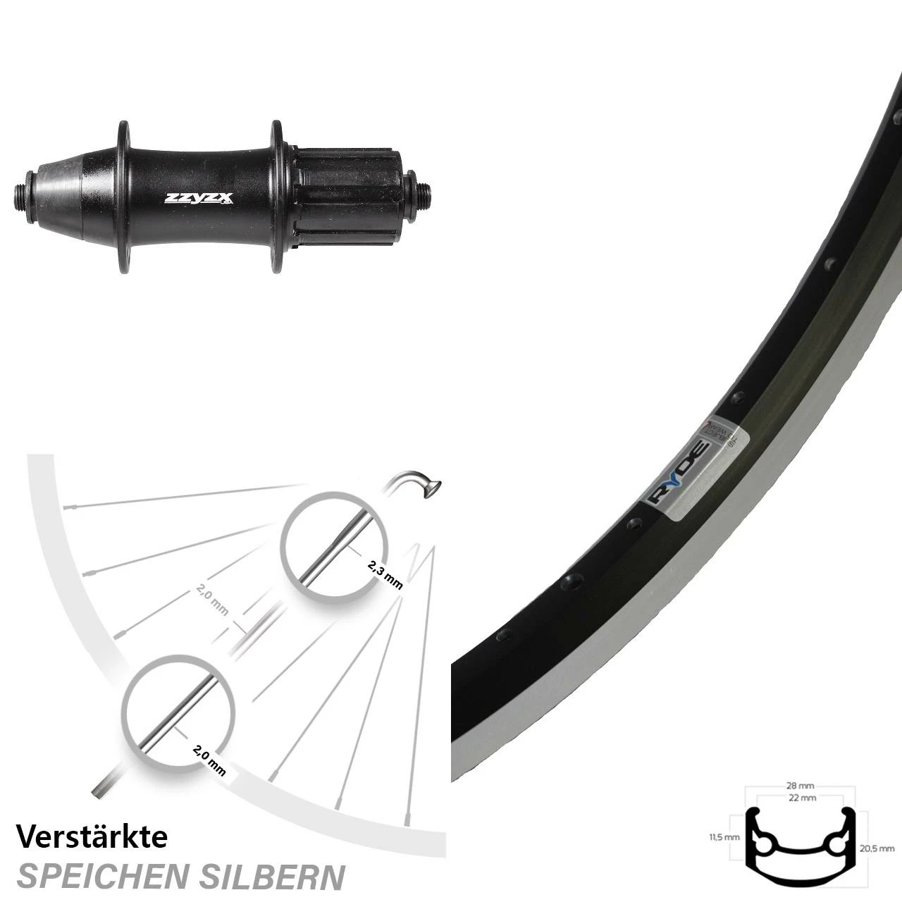 Ryde Andra 35 Hinterrad 26 Zoll Mit Formula OV-32 1 Ryde Andra 35 Hinterrad 26 Zoll Mit Formula OV-32