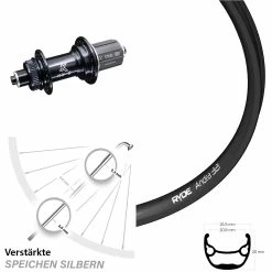 Hinterrad 28-29 Zoll Ryde Andra 321 Disc Centerlock KX-GS Nabe 5x135 Mm