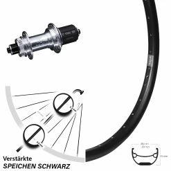 Hinterrad Ryde Andra 29 Zoll Mit KX-GS Silbern Eloxiert 5x135 Centerlock Nabe