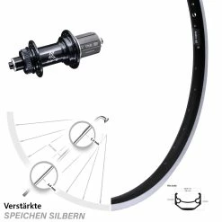 26 Zoll Hinterrad Ryde Andra 40 Mit KX-GS 5x135 Centerlock Nabe