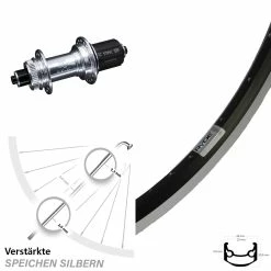 KX-GS Silbern Eloxiert 5x135 Centerlock Ryde Andra 35 Laufrad 27,5 Zoll