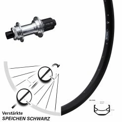 Ryde Andra 40 Disc Hinterrad 20 Zoll Mit KX-GS Silbern Eloxiert 12x142 Mm Centerlock Nabe