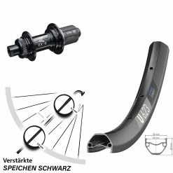 Dt-swiss E-Bike 29 Zoll Hinterrad DT Swiss U 623 Disc Mit KX-GS 12x142 Mm Centerlock Nabe