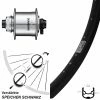Vorderrad Nabendynamo Shimano DH-UR708-3D Ryde Andra 30 Disc 26 Zoll Steckachse