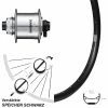 Vorderrad 27,5 Zoll Ryde Andra 29-584 ETRTO Shimano DH-UR708 Silbern 15x100 Mm Centerlock