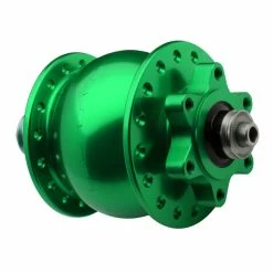 Son 28-SL Nabendynamo Disc 6-Loch Hellgrün Eloxiert Steckerlos