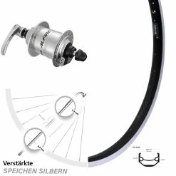 27,5 Zoll Vorderrad Mit Nabendynamo Ryde Andra 40 Shimano Alfine DH-S701