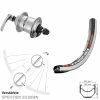 Dt-swiss Nabendynamolaufrad Shimano Alfine DH-S701 DT Swiss TK 540 28 Zoll