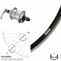 Vorderes Rad Mit Nabendynamo Shimano Alfine DH-S701 Ryde Andra 35 28 Zoll