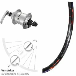 Vorderrad 26 Zoll DRC ZZYZX Disc Shimano Alfine Für Scheibenbremse