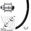 Shimano DH-UR708 Ryde Andra 40 Disc Vorderrad 20 Zoll 15x100 Mm Steckachse