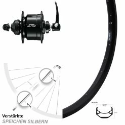 Vorderes Rad Ryde Andra 40 Disc 26 Zoll Nabendynamo Shimano Alfine