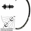 Mach1 26 Zoll Hinterrad Shimano Deore FH-M525A Mach 1 Magma Für Schnellspanner