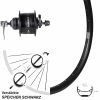 Vorderrad 26 Zoll Ryde Andra 29 Shimano DH-3D37 Centerlock