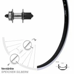 Ryde Andra 40 Scheibenbrems-Hinterrad 26 Zoll Mit Shimano Deore Bremsflanke