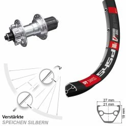 Dt-swiss KX-E Nabe Silbern-eloxiert 5x135 Mm DT Swiss 545 Hinterrad 26 Zoll Für Schnellspanner