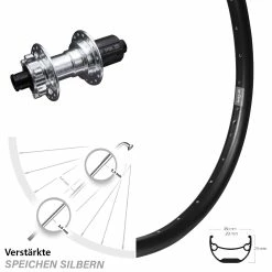 Hinterrad Ryde Andra 29 Zoll KX-E Nabe Silbern-eloxiert 12x142 Mm 6-Loch 11-fach Verstärkt