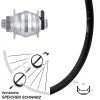 Nabendynamo Shutter Precision Silbern Centerlock Ryde Andra 40 Disc Vorderrad 24 Zoll