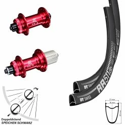 Dt-swiss Laufradsatz DT Swiss RR 511 Road Disc KX-G Nabe Rot Eloxiert 11-fach Centerlock 100/135 Mm