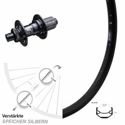 Ryde Andra 40 Disc Hinterrad 28-29 Zoll Mit KX-E Nabe Schwarz 12x142 Mm Centerlock 11-fach