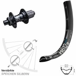 Dt-swiss KX-E 12x142 Mm DT Swiss H 612 Hinterrad 27,5+ Zoll Centerlock