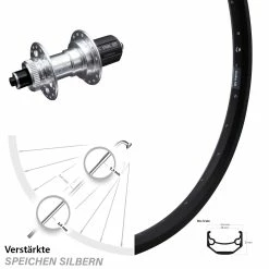 Ryde Andra 40 Disc Hinterrad 28-29 Zoll Mit KX-E Nabe Silbern 5x135 Mm Centerlock 11-fach