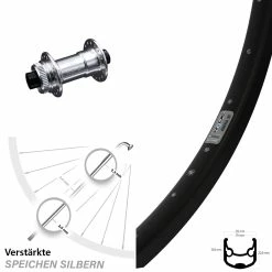 KX-E Nabe Centerlock Silbern Ryde Andra 30 Disc Vorderrad 28-29 Zoll Für Steckachse
