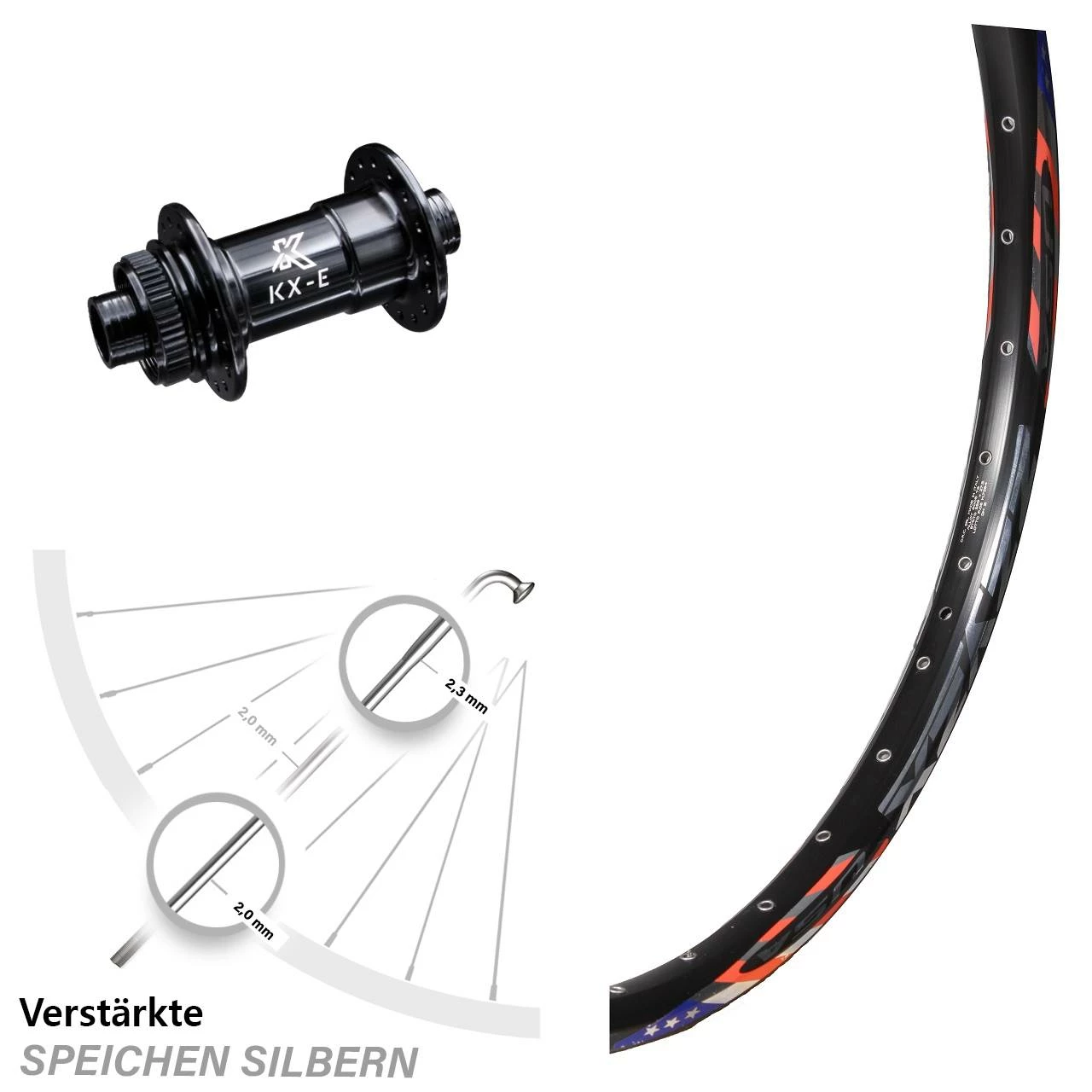 26 Zoll Vorderrad KX-E Nabe Centerlock 15x100 Mm Schwarz DRC 28-559 ETRTO 1 26 Zoll Vorderrad KX-E Nabe Centerlock 15x100 Mm Schwarz DRC 28-559 ETRTO