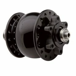 Son 28 Nabendynamo Disc 6-Loch Hohlachse Schwarz Eloxiert