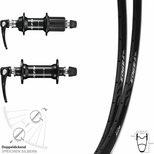 Laufradsatz Road Ryde Edge R33 Shimano 105 11-fach -Rennrad Store laufradsatz road ryde edge r33 shimano 105 11 fach 8242315