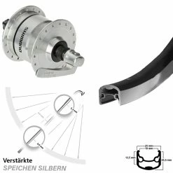 Ryde Andra 30 Vorderrad 28 Zoll Mit Nabendynamo Shimano DH3N72