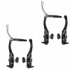 Shimano Fahrrad Bremse Felgenbremse V-Brake Alivio BR-T4000, Satz Vorne/Hinten, Schwarz