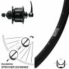 Vorderrad 28-29 Zoll Ryde Andra 30 DB Schwarz Shimano Alfine Dynamo Scheibenbremse